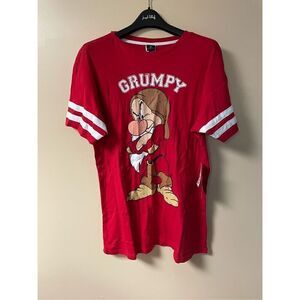 Pjammy Womens' Grumpy Snow White And The Seven Dwarfs Nightgown Pajama Shirt S